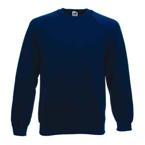Fruit Of The Loom Raglan Sweatshirt — workwear printing Richmond