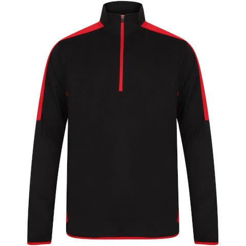 Finden & Hales Quarter Zip Mid-Layer With Contrast Panelling — workwear printing Richmond