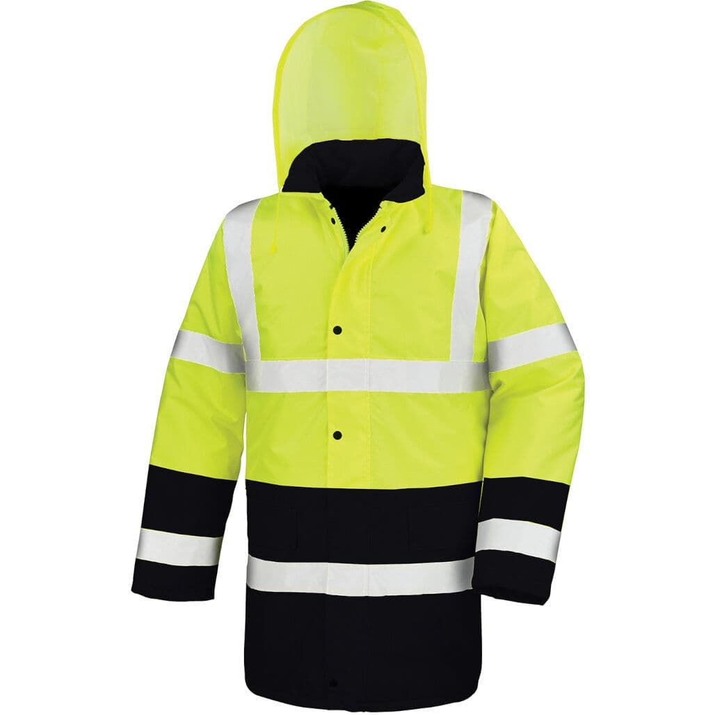 Result  Motorway Two-Tone Safety Coat — workwear printing Richmond
