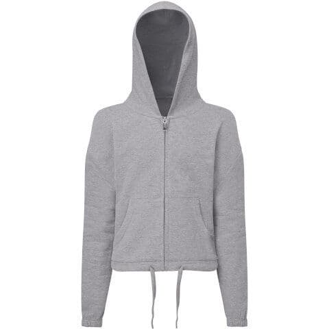 TriDri Kids Recycled Cropped Oversize Full-Zip Hoodie — workwear printing Richmond