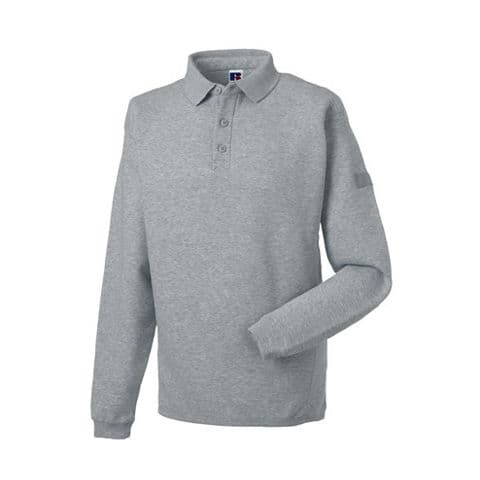 Russell Polo Sweatshirt — workwear printing Richmond