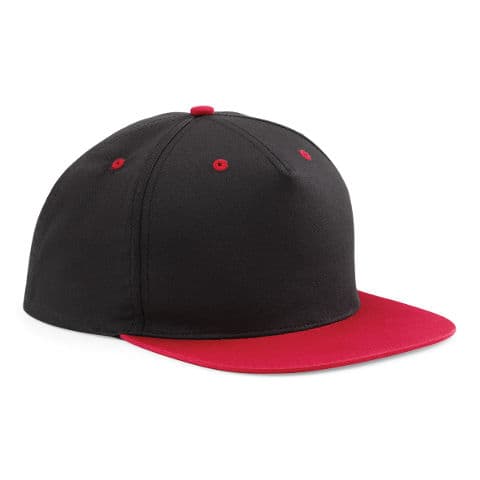 Beechfield 5 Panel Contrast Snapback — workwear printing Richmond