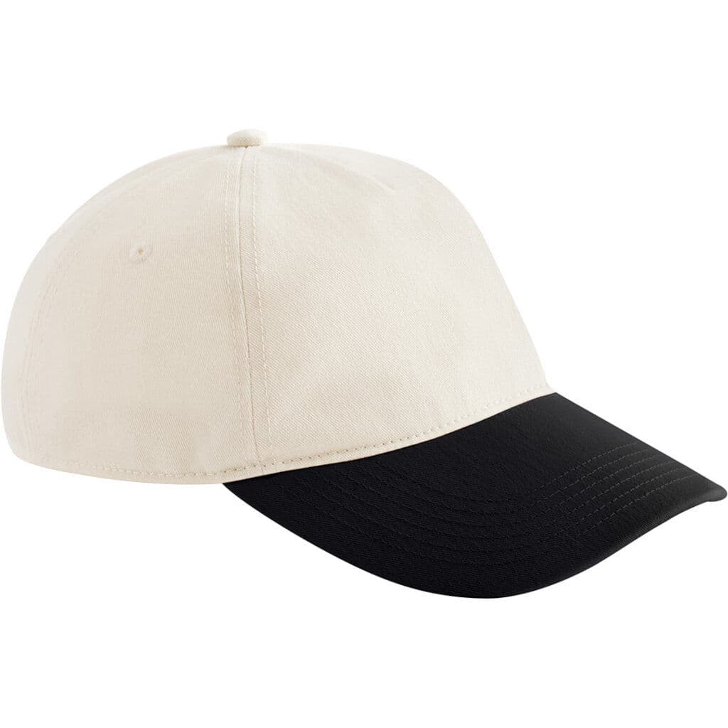 Beechfield Contrast Peak Leisure Cap — workwear printing Richmond