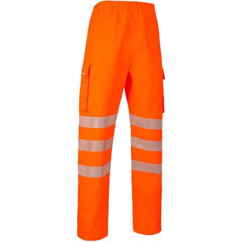 Beeswift Hi-Vis Deltic Ripstop Breathable and Waterproof Rail Overtrouser — workwear printing Richmond