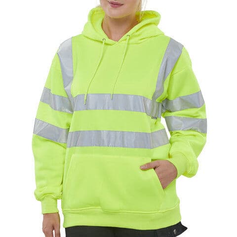 Beeswift Hi-Vis Essential Hoodie — workwear printing Richmond