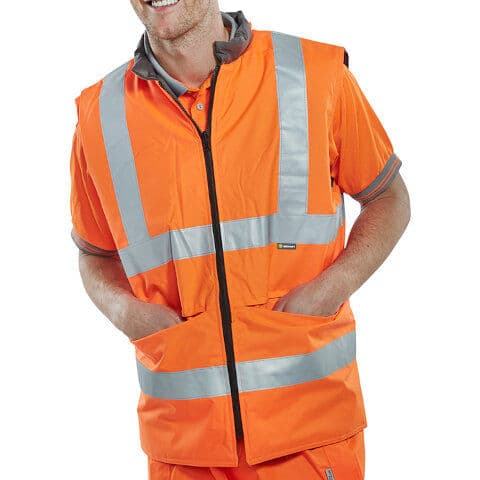 Beeswift Hi-Vis Bodywarmer — workwear printing Richmond