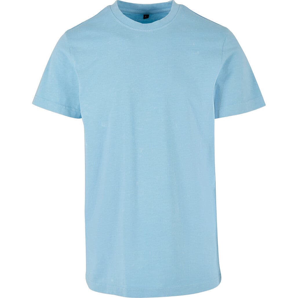 Build Your Brand Acid Washed Round Neck Tee — workwear printing Richmond