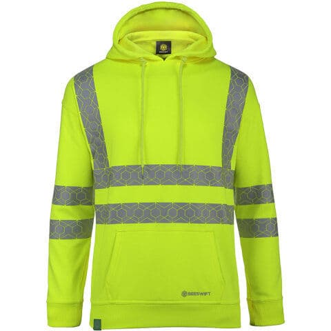 Beeswift Hi-Vis Envirowear Recyclable Hoodie — workwear printing Richmond
