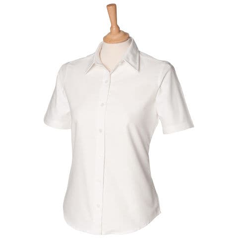 Henbury Ladies Short Sleeve Classic Oxford Shirt — workwear printing Richmond