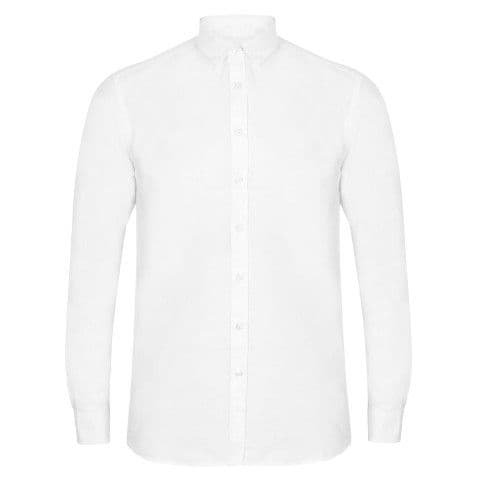 Henbury Modern Long Sleeve Oxford Shirt (Classic Fit) — workwear printing Richmond
