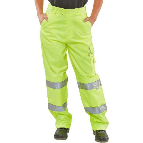Beeswift Hi-Vis Ladies Trousers — workwear printing Richmond