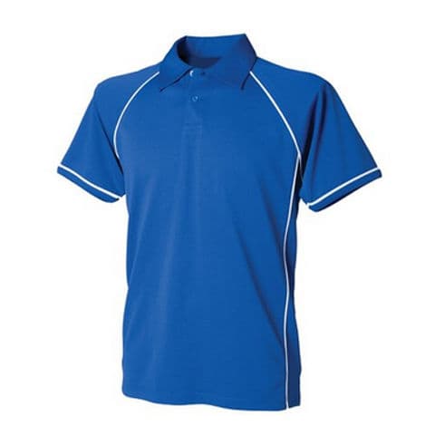 Finden & Hales Performance Piped Polo Shirt — workwear printing Richmond