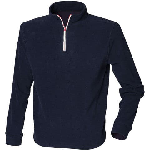 Finden & Hales Quarter Zip Long Sleeve Fleece Piped — workwear printing Richmond