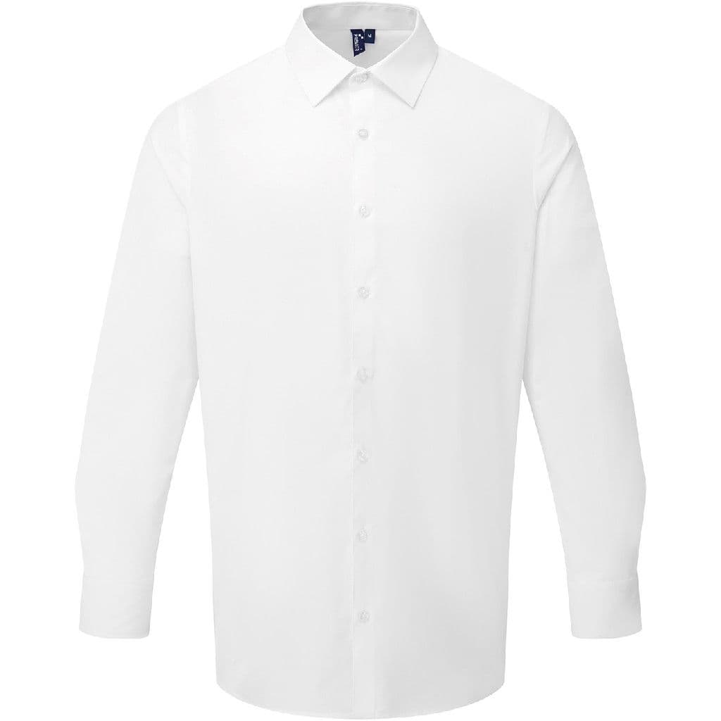 Premier Long Sleeve Recyclight Poplin Shirt — workwear printing Richmond