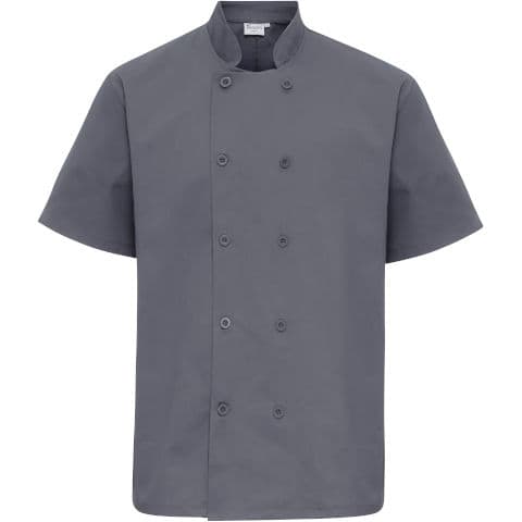 Premier Short Sleeve Chef's Jacket — workwear printing Richmond
