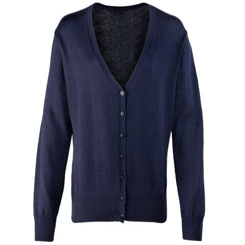 Premier Women's Button-Through Knitted Cardigan — workwear printing Richmond